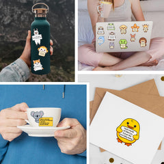 Puraesla positive quotes stickers support everyday motivation at work or school.
