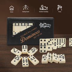 PUREPLAY Jumbo dominoes travel case ready for travel and gatherings