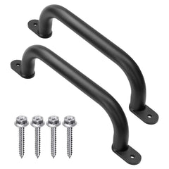 Purife 13-inch black safety handles pack-2, durable metal grip for outdoor play