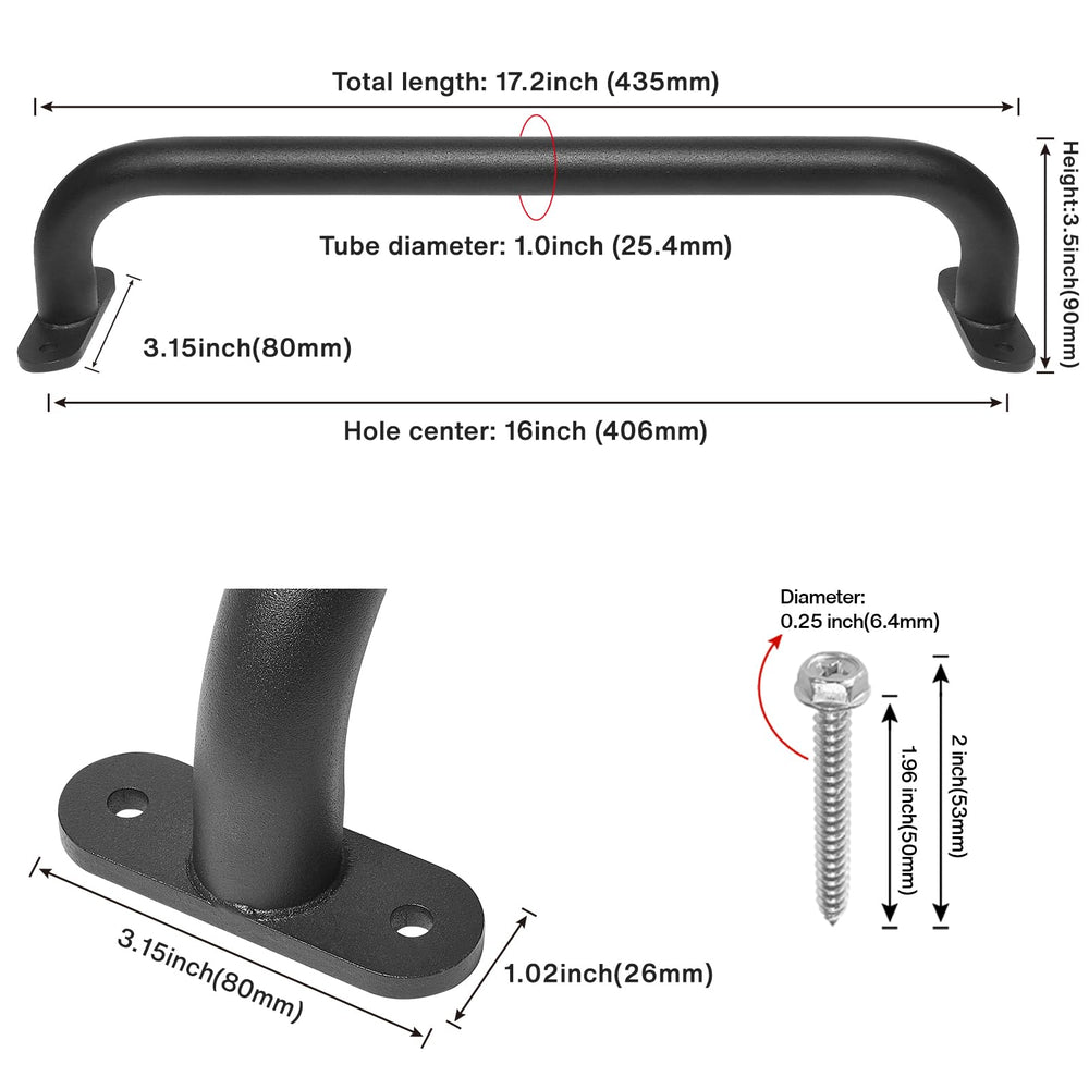 Purife handles side view show robust steel and weather-resistant coating for outdoor use