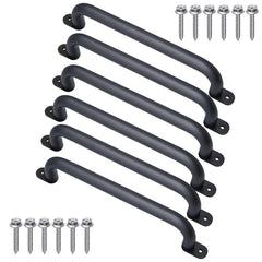 Purife 17-inch black metal playground handle set 6 for durable outdoor safety.