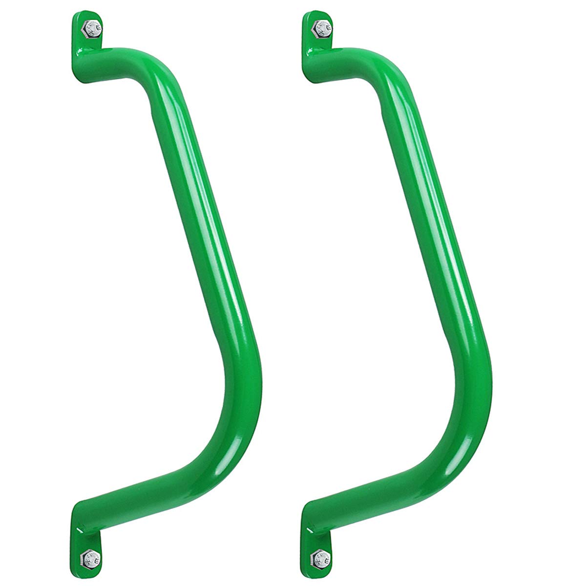 Purife 17 inch safety handle pair in green for sturdy outdoor grip