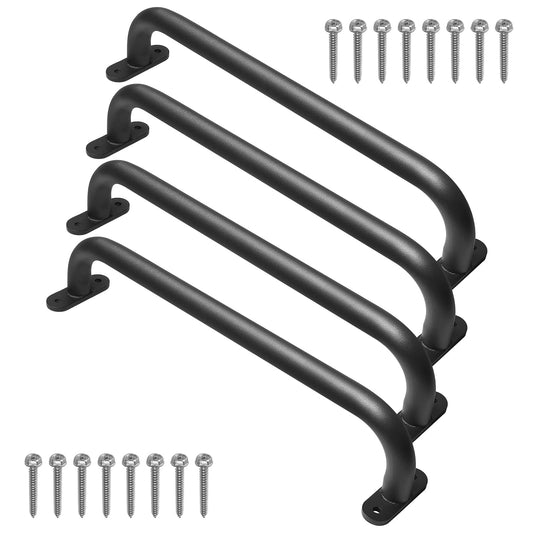 Purife 4 Pack 17 Inch Black Playground Handle front view, durable grip for active play