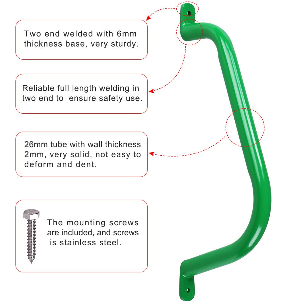 Close-up of Purife green powder coating on metal handle