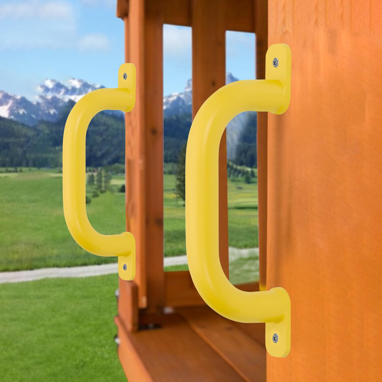 Purife matte yellow finish on handle for visibility and weather resistance