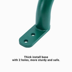 Purife metal playset rail offers rugged rustproof protection for outdoor use.
