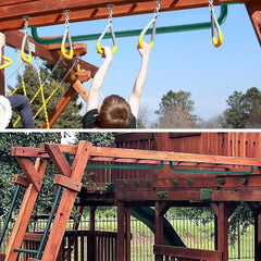 Purife playhouse rail provides a stable ascent and secure grip.