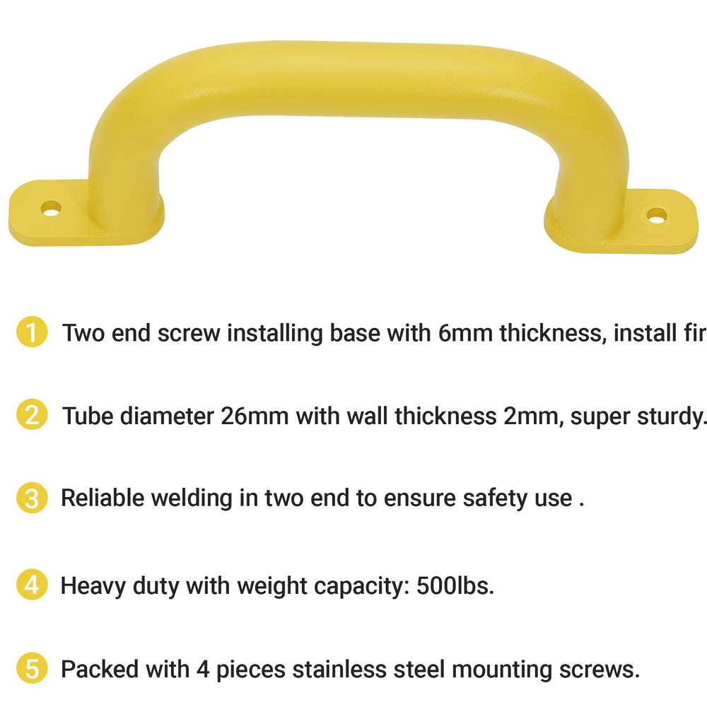 Purife playset handle mounting screws with washer demonstrating easy installation