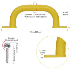 Purife solid steel grab handle illustrating durable playground hardware