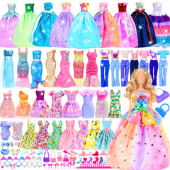 PURPERCAT 82-piece doll set packaging box for easy gifting and storage.