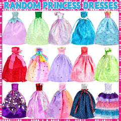 PURPERCAT wedding dresses for 11.5-inch dolls—sparkling gowns for pretend weddings and dress-up play.