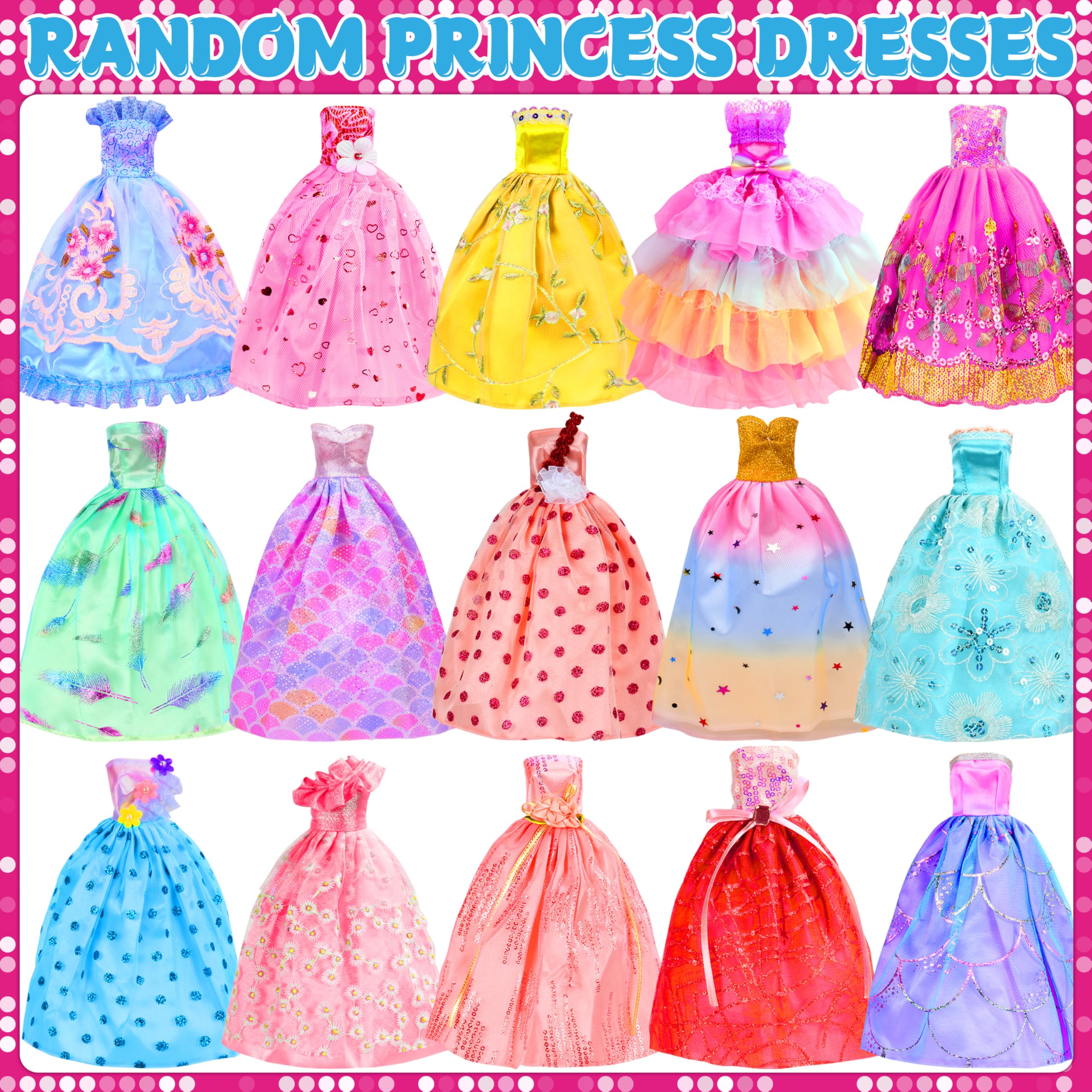 PURPERCAT fashion dresses for dolls spark creative mix-and-match styling