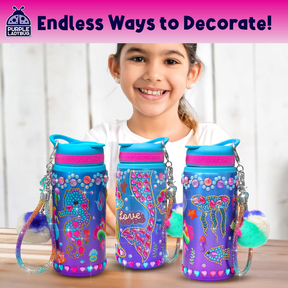PURPLE LADYBUG leakproof flip-top lid for easy, mess-free sipping