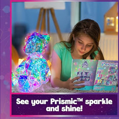 Purple Ladybug prismic 3D bear nightlight box content highlights everything included.