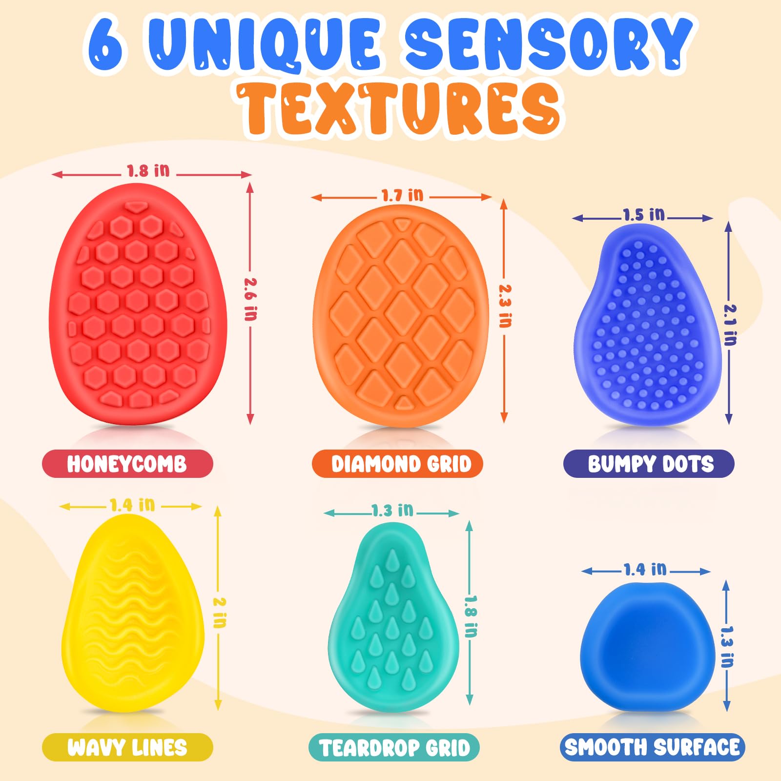 Purroro fidget set with silicone pebble textures for discreet anxiety relief
