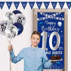 Purtarly silver birthday printed confetti balloons elevate party ambiance