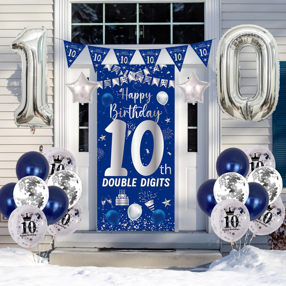 Purtarly silver confetti balloons spark shimmer across the party space