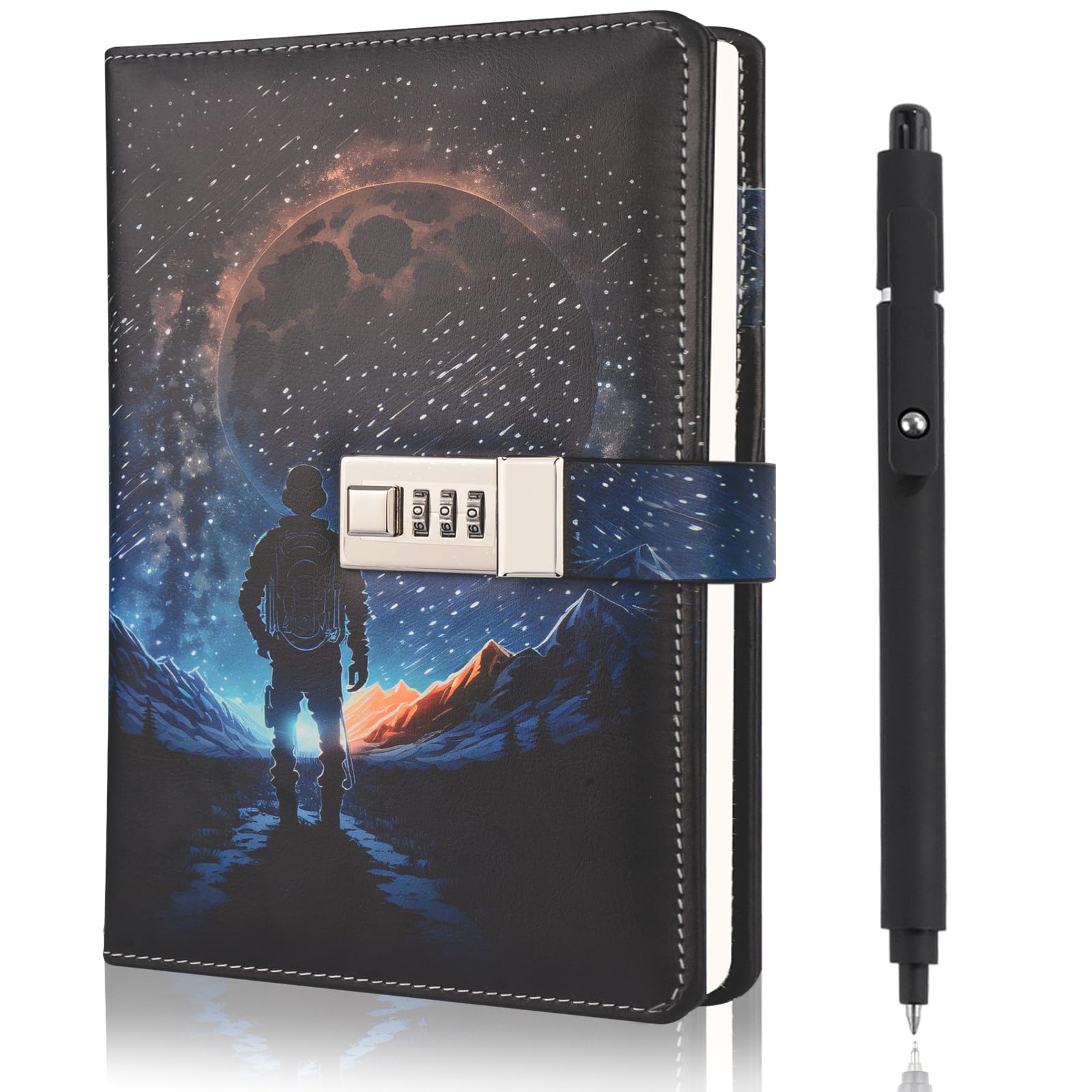 Purtarly space diary lock: portable journal for secure adventure notes