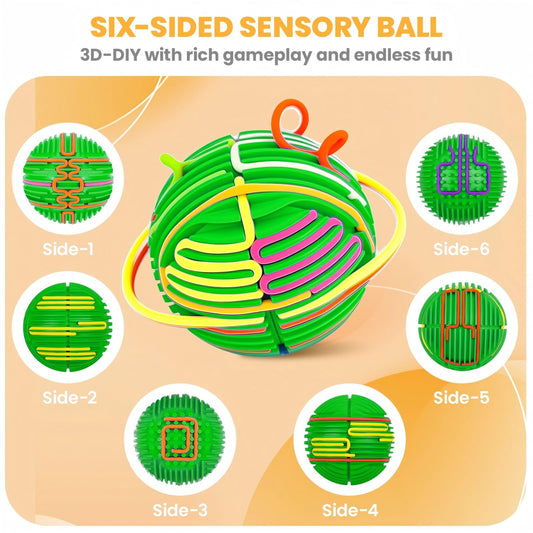 PushGoGo Sensory Ball 3D DIY upgrade surface invites creative play