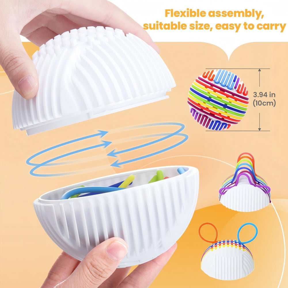 PushGoGo Sensory Ball color matching enhances color recognition and play