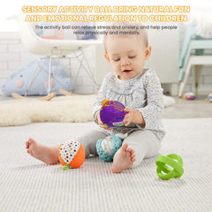 PushGoGo Sensory Ball portable and non-toxic, ideal for quiet travel.