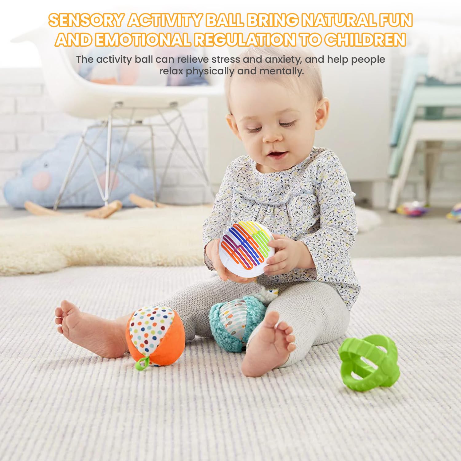 PushGoGo Sensory Ball stress relief through kneading and pressing