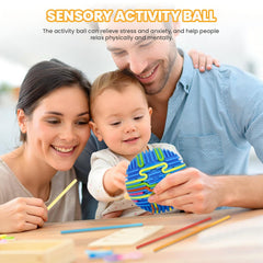 PushGoGo Sensory Ball tactile-massage feature provides soothing finger-focused relief