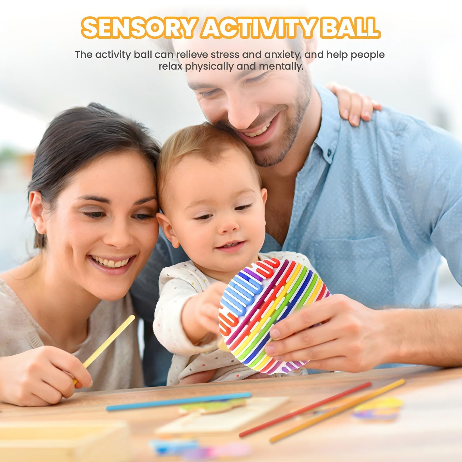 PushGoGo Sensory Ball textured tactile surface for sensory exploration