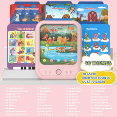 Puzcande tablet offers 40 themes spanning letters numbers animals for curious minds.