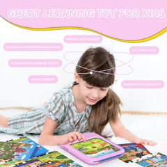 Puzcande tablet 40 learning themes promote letters, numbers, shapes and more.