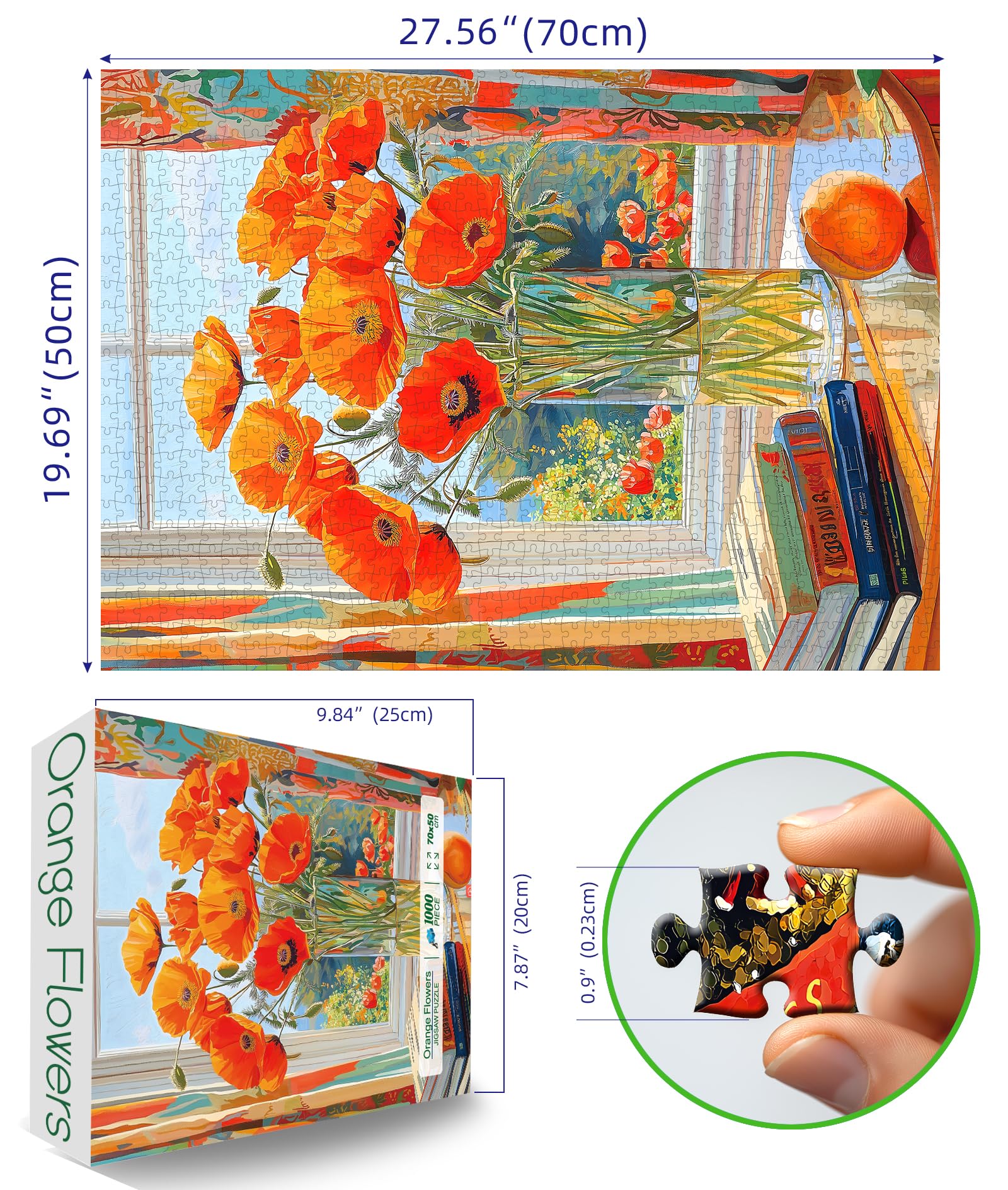 MINIWAN puzzle: daisy flower vase brightens your living space when completed.