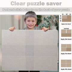 Puzzle EZ frame-ready preservation lets you frame while keeping the back visible.