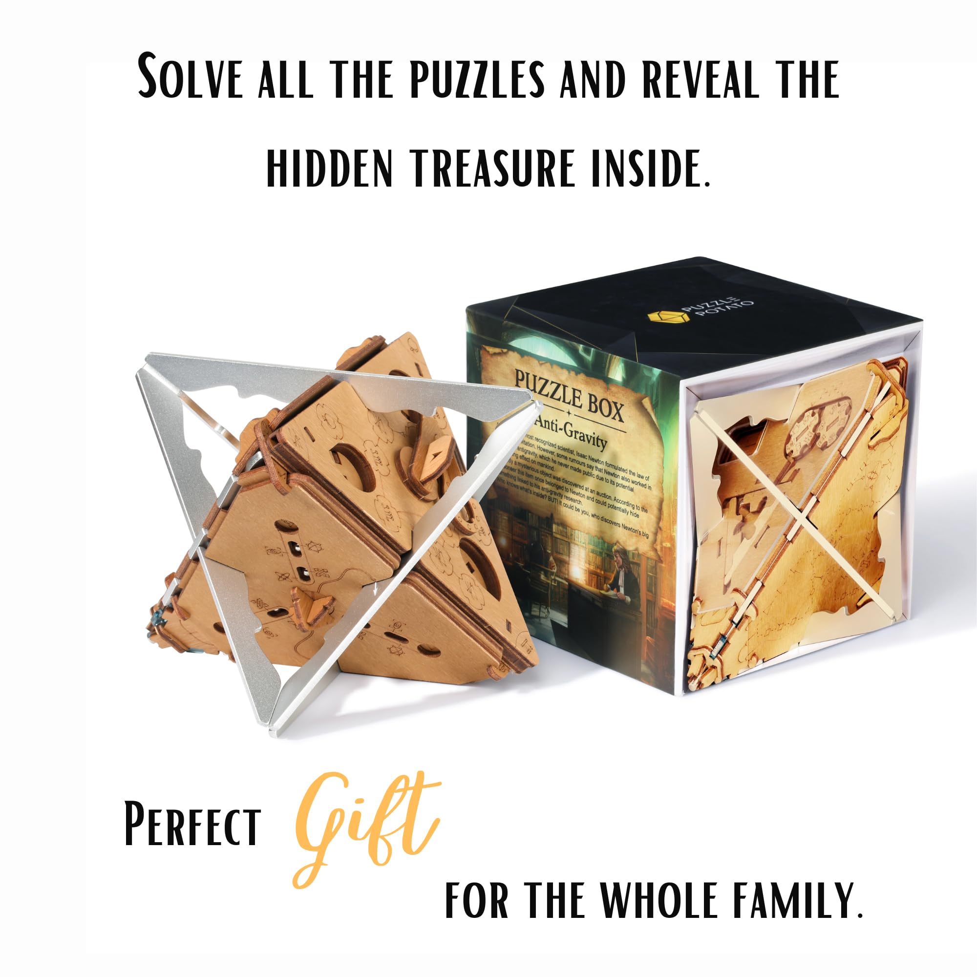 PUZZLE POTATO hidden compartments create a memorable treasure for gifting.