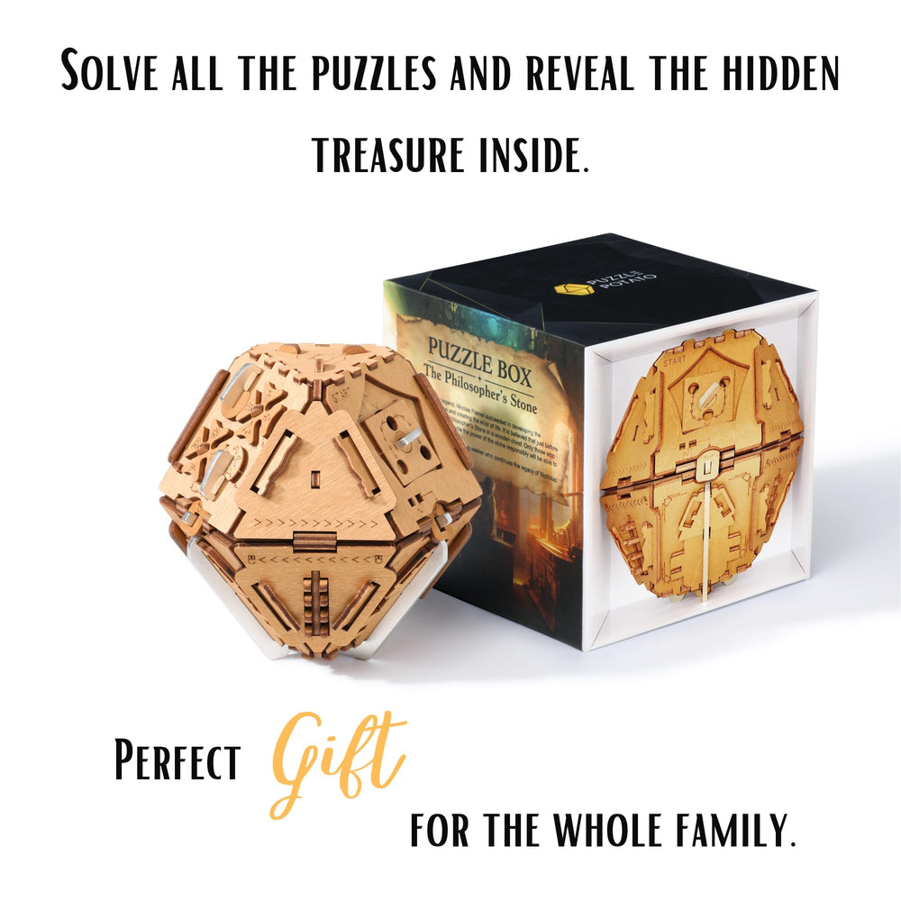 PUZZLE POTATO money gift box can securely present cash or jewelry.