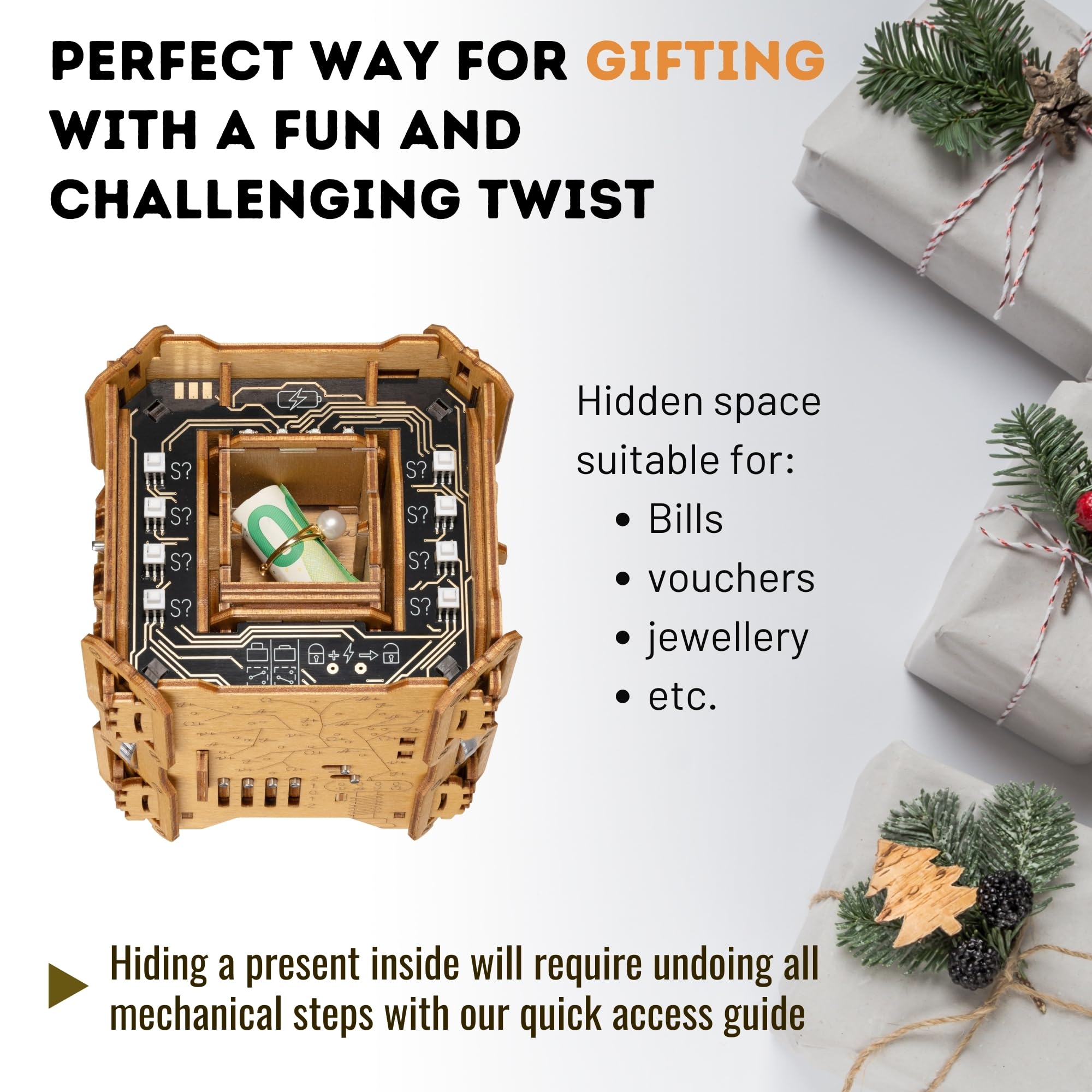 Puzzle Potato Tesla Box reset instructions via QR code for replay