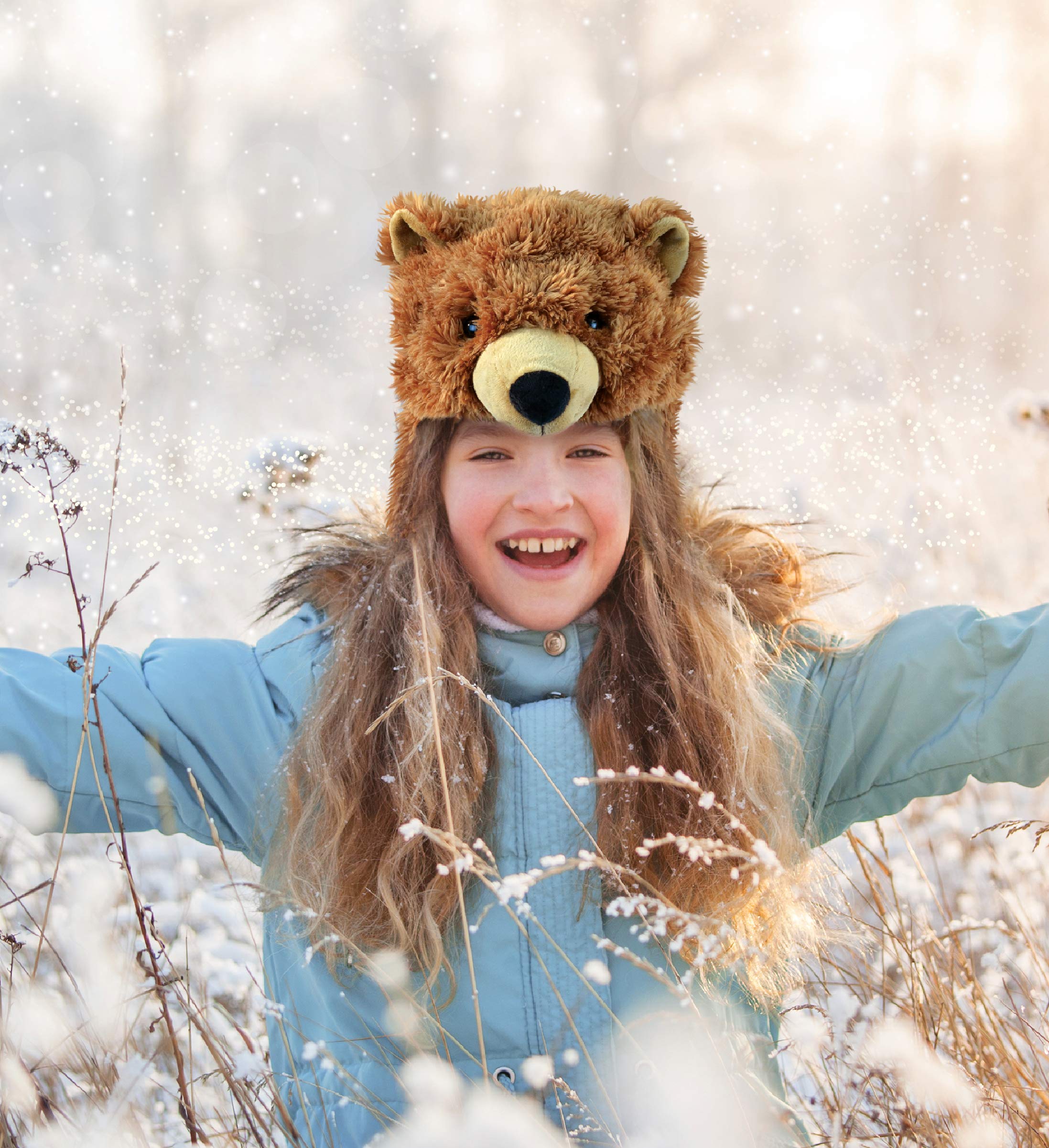 Puzzled Brown Grizzly Bear Hat care instructions for longevity