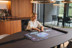 Puzzlup neoprene mat offers cushioned underside for smooth handling.