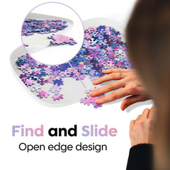 Puzzlup two stack design offers flexible setup for ongoing or later puzzling.