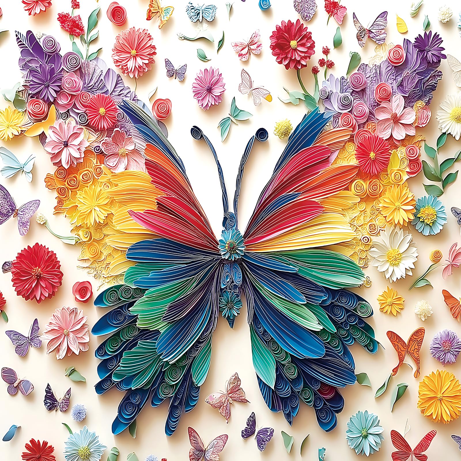 PuzzOne Butterfly Puzzle with vibrant butterflies for relaxing family puzzle time