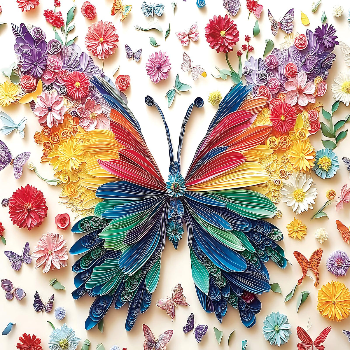 PuzzOne Butterfly Puzzle with vibrant butterflies for relaxing family puzzle time