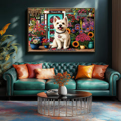 PuzzOne completed puzzle wall art ready to frame enhances home decor.