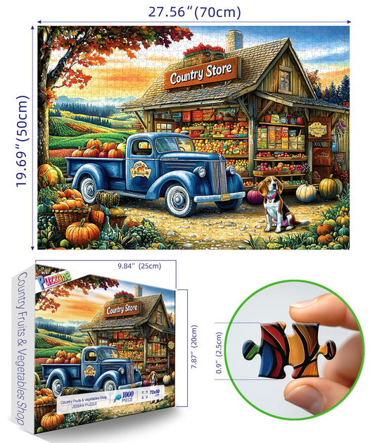 PuzzOne fall puzzle features pumpkins and produce, perfect for seasonal family puzzle nights.