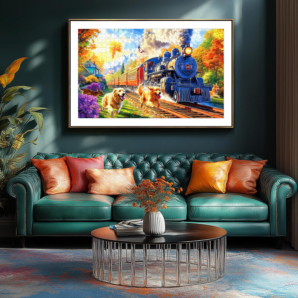 PuzzOne HD-printed puzzle on recycled cardboard delivers vivid color.
