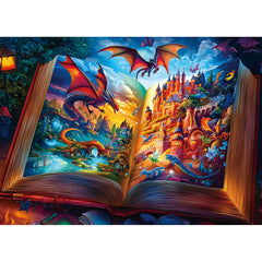 PuzzOne magical storybook puzzle with vibrant fantasy artwork.