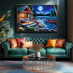 PuzzOne mountain and pine forest lake view inspires immersive puzzle solve