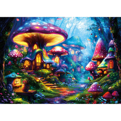 PuzzOne Mushroom Village puzzle box with premium packaging for gifting and storage.