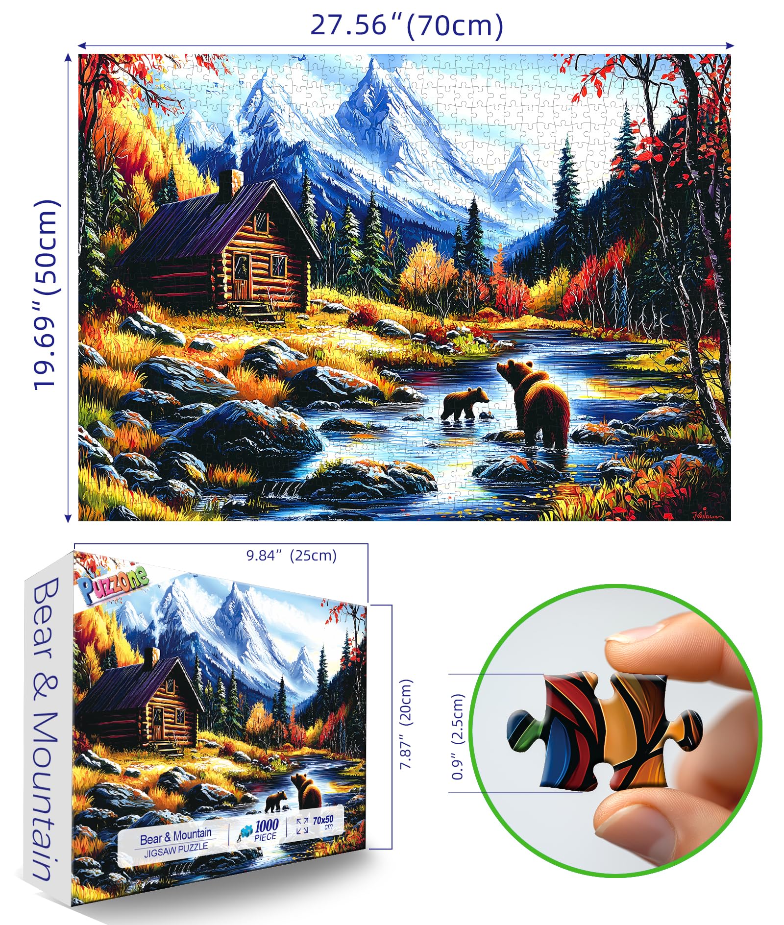 PuzzOne snow-peaks-landscape highlights majestic mountains ideal for nature lovers.