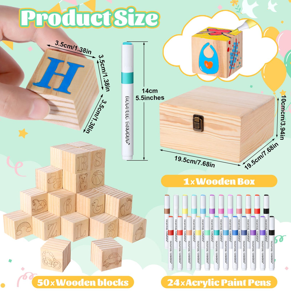 Pydeeirom acrylic markers in vibrant colors for block art