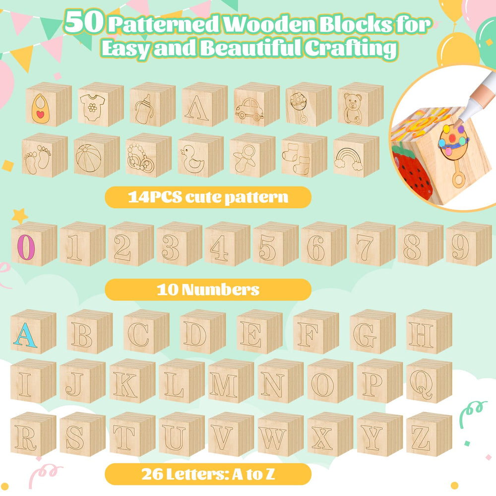 Dense wooden blocks with premium feel for long-lasting play