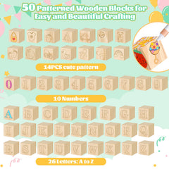 Dense wooden blocks with premium feel for long-lasting play